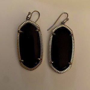 Kendra Scott Medium Black Earrings